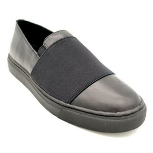 Lori Goldstein Black Slip-On Elastic Band Loafers Sz 5 LWT